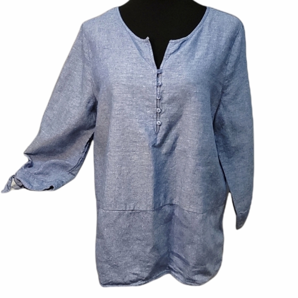 Liz Claiborne Linen Blend Top